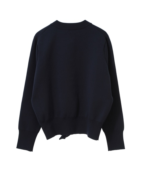 《追加》【l’heritage martinique/レリタージュ マルティニーク】タフタフリルカーディガン 詳細画像 ネイビー 2