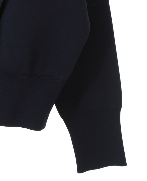 《追加》【l’heritage martinique/レリタージュ マルティニーク】タフタフリルカーディガン 詳細画像 ネイビー 4