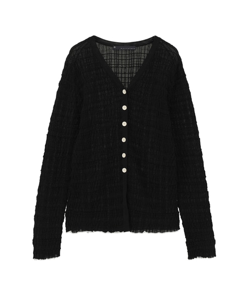 ジャガードカーディガン 詳細画像 ブラック 1