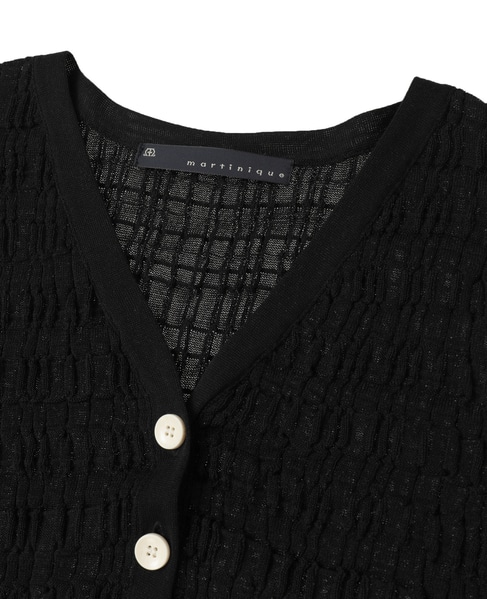 ジャガードカーディガン 詳細画像 ブラック 3