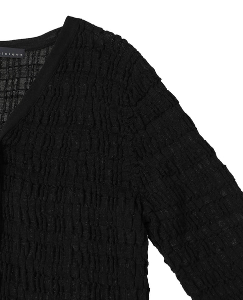 ジャガードカーディガン 詳細画像 ブラック 4