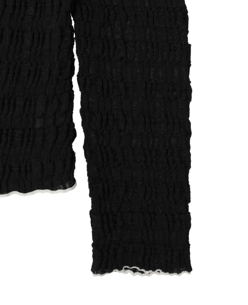 ジャガードカーディガン 詳細画像 ブラック 5