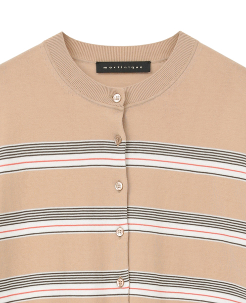 ESSENTIALカーディガン（アンサンブル可） 詳細画像 ボーダー 3