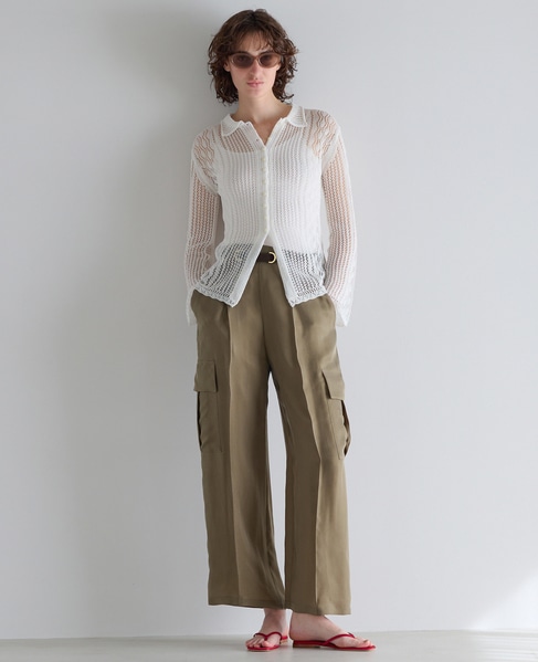 レースニットシャツ 詳細画像 ホワイト 5