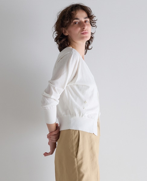 リネンミックス3WAYカーディガン 詳細画像 ホワイト 2