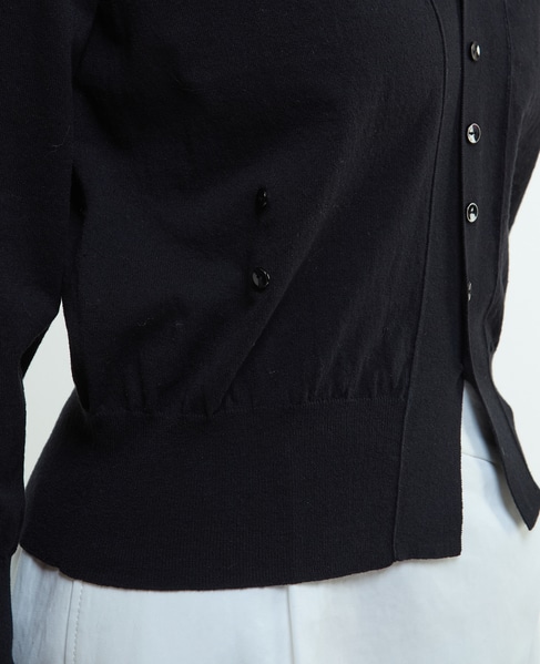 リネンミックス3WAYカーディガン 詳細画像 ブラック 12