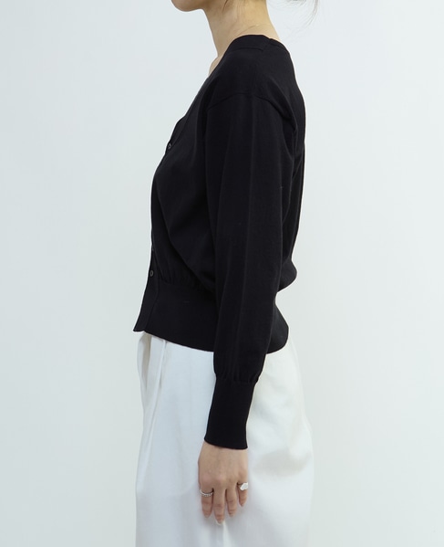 リネンミックス3WAYカーディガン 詳細画像 ブラック 9