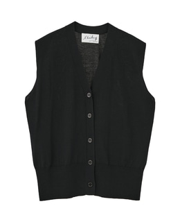 【l’heritage martinique/レリタージュ マルティニーク】シルクコットンVネックジレ