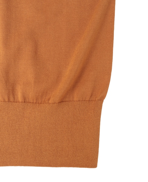 【l’heritage martinique/レリタージュ マルティニーク】シルクコットンVネックジレ 詳細画像 キャメル 5