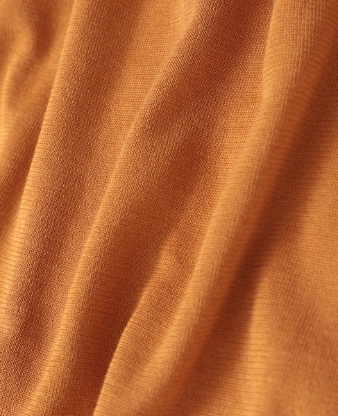 【l’heritage martinique/レリタージュ マルティニーク】シルクコットンVネックジレ 詳細画像 キャメル 7