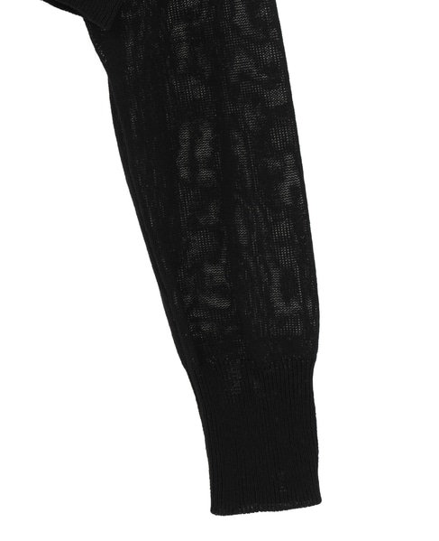 【l’heritage martinique/レリタージュ マルティニーク】シルクコットンショートカーディガン 詳細画像 ブラック 4