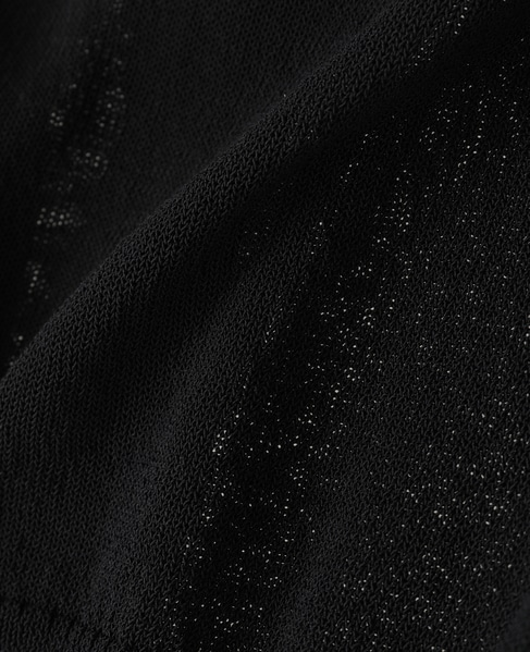 【l’heritage martinique/レリタージュ マルティニーク】シルクコットンショートカーディガン 詳細画像 ブラック 7