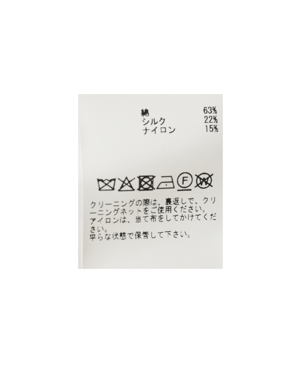 【l&rsquo;heritage martinique/レリタージュ マルティニーク】シルクコットンショートカーディガン 詳細画像 ブラック 12