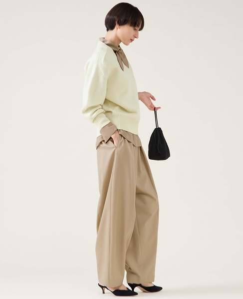 カシミヤミックスVネックプルオーバー 詳細画像 イエロー 11