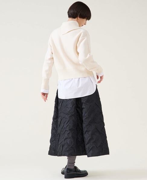 ストレッチウールアシメプルオーバー 詳細画像 オフ 10