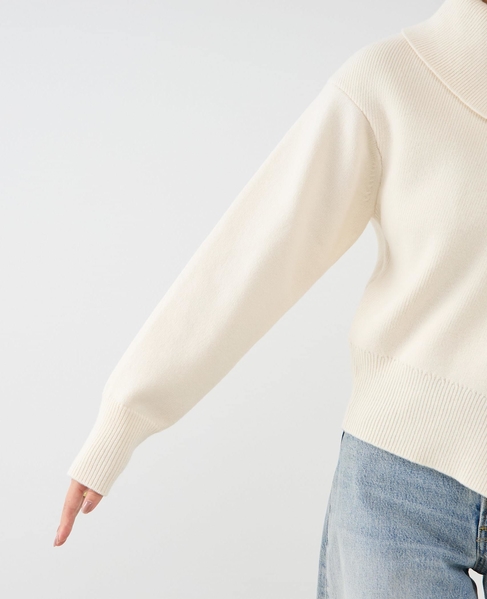 ストレッチウールアシメプルオーバー 詳細画像 オフ 16