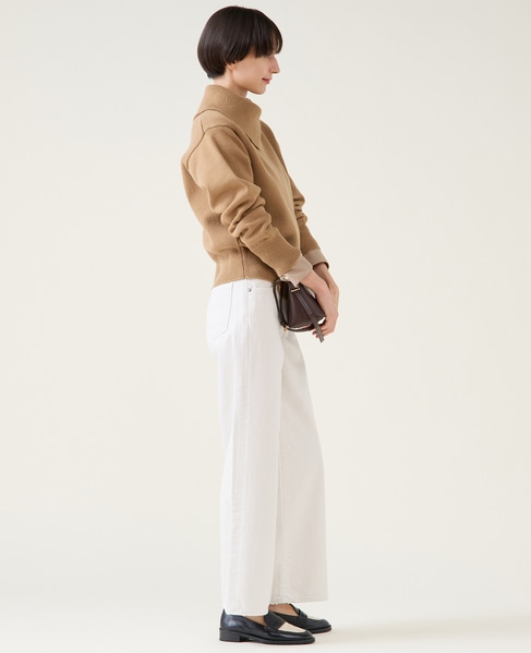 ストレッチウールアシメプルオーバー 詳細画像 キャメル 6