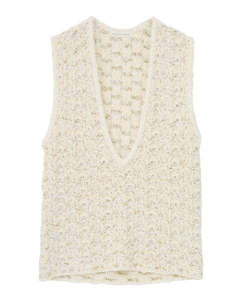 ツィーディーニットジレ 詳細画像 ホワイト 1