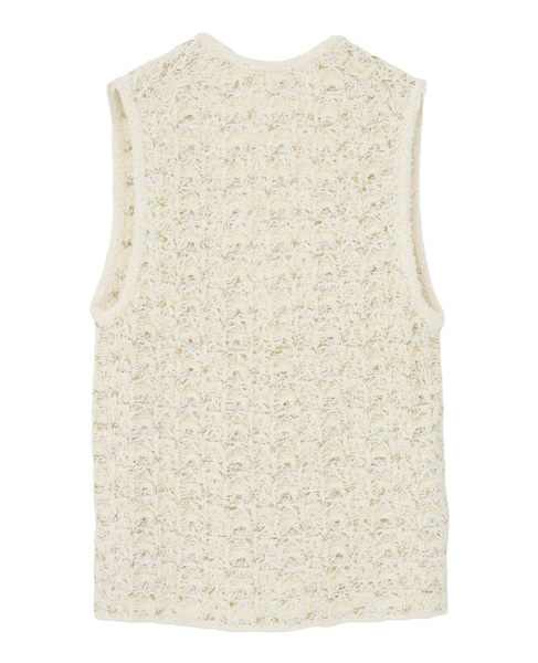 ツィーディーニットジレ 詳細画像 ホワイト 2