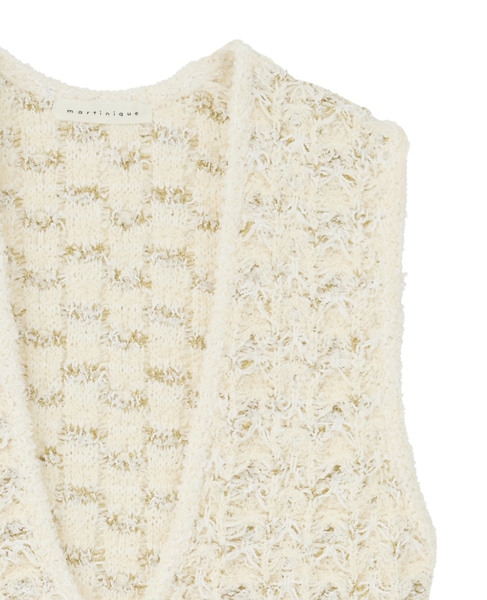 ツィーディーニットジレ 詳細画像 ホワイト 4