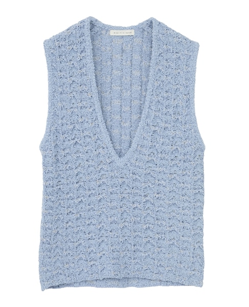 ツィーディーニットジレ 詳細画像 サックス 1