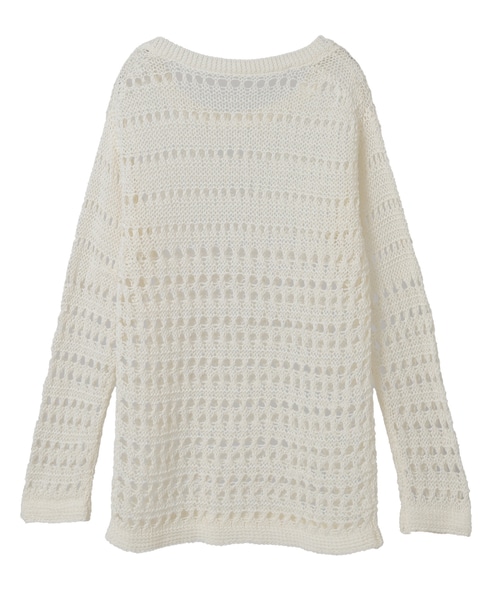 ライトメッシュニット 詳細画像 ホワイト 2