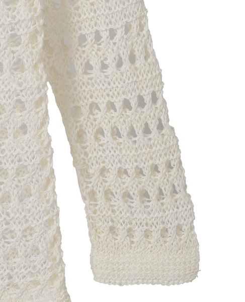 ライトメッシュニット 詳細画像 ホワイト 3