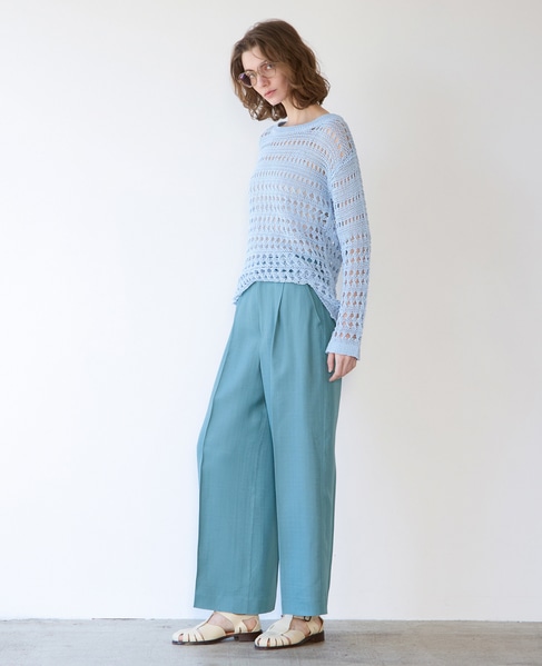 ライトメッシュニット 詳細画像 サックス 5