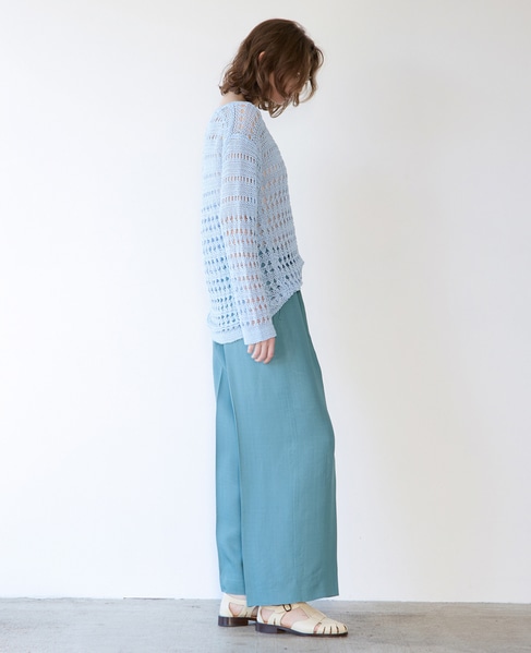 ライトメッシュニット 詳細画像 サックス 7