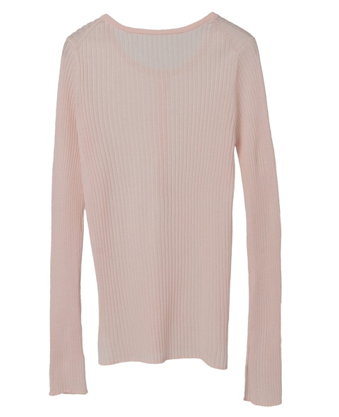 シアーリブ ヘンリープルオーバー 詳細画像 ピンク 2