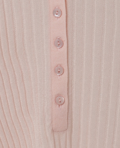 シアーリブ ヘンリープルオーバー 詳細画像 ピンク 6