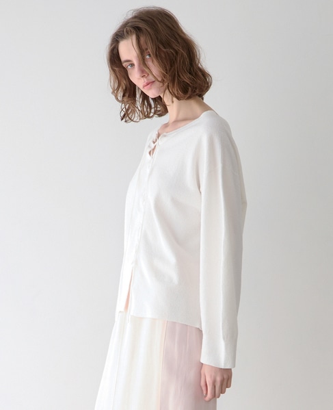 ブークレーレースアッププルオーバー（フロンタブル） 詳細画像 ホワイト 2