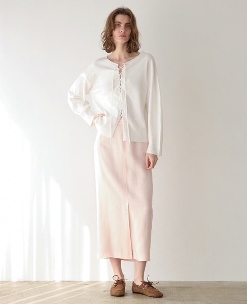 ブークレーレースアッププルオーバー（フロンタブル） 詳細画像 ホワイト 4