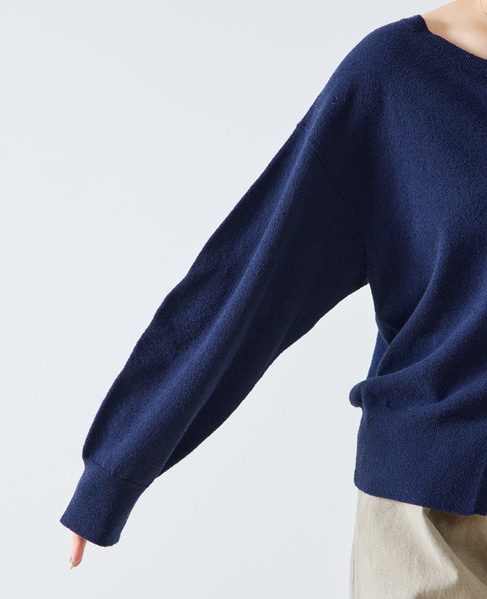 ブークレーレースアッププルオーバー（フロンタブル） 詳細画像 ネイビー 4