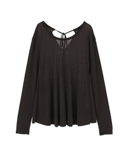 シアーペプラムプルオーバー