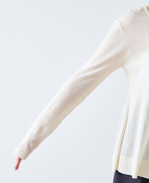 シアーペプラムプルオーバー 詳細画像 ホワイト 10