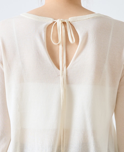 シアーペプラムプルオーバー 詳細画像 ホワイト 12