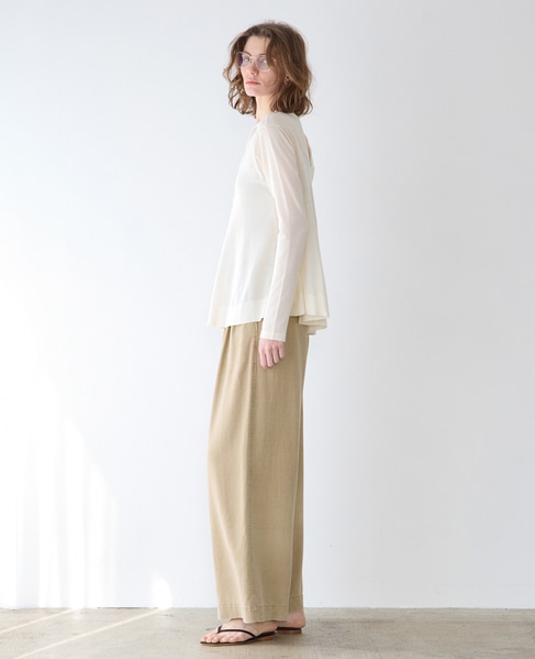 シアーペプラムプルオーバー 詳細画像 ホワイト 5