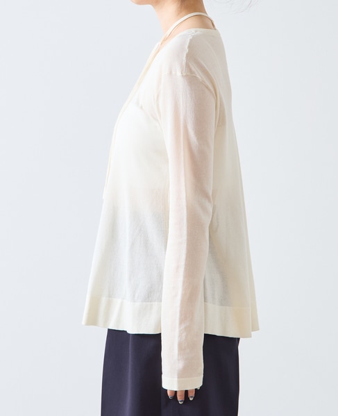 シアーペプラムプルオーバー 詳細画像 ホワイト 8