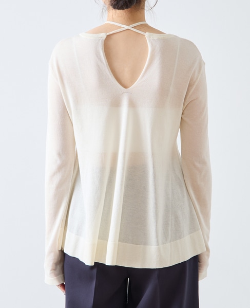 シアーペプラムプルオーバー 詳細画像 ホワイト 9