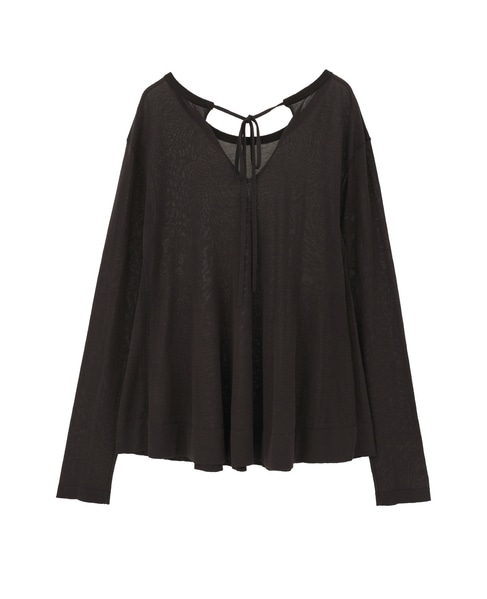 シアーペプラムプルオーバー 詳細画像 ブラウン 2