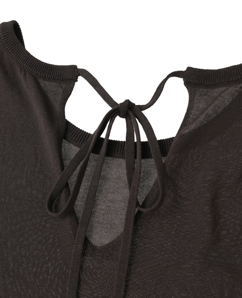 シアーペプラムプルオーバー 詳細画像 ブラウン 4