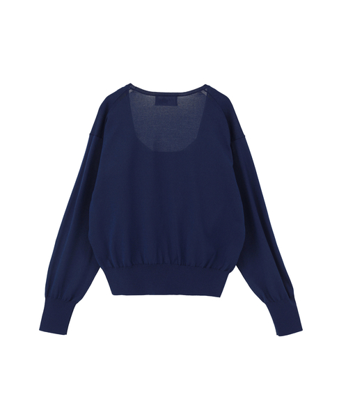 【l&rsquo;heritage martinique/レリタージュ マルティニーク】深Vプルオーバーツインセット 詳細画像 ネイビー 2