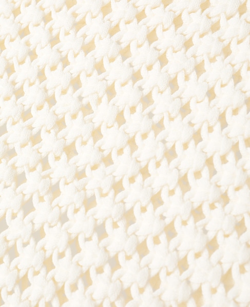 【l’heritage martinique/レリタージュ マルティニーク】コットンマクラメノースリーブトップス 詳細画像 オフ 6