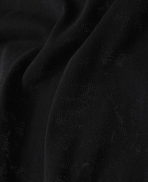 【l’heritage martinique/レリタージュ マルティニーク】シルクコットンノースリーブプルオーバー 詳細画像 ブラック 6