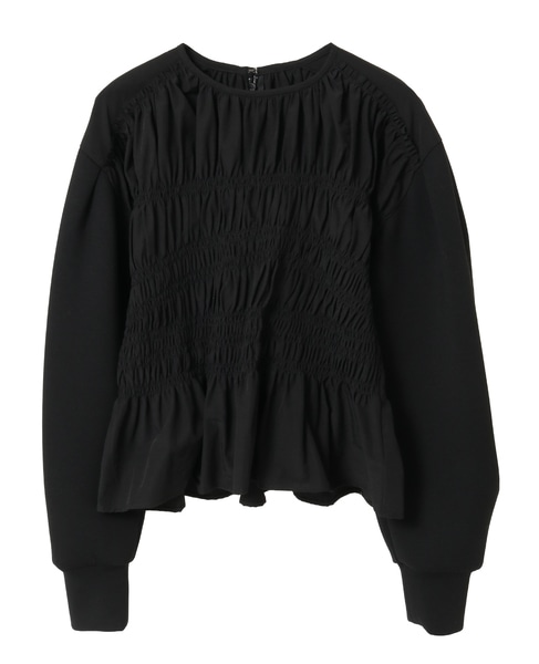 シャーリングコンビプルオーバー 詳細画像 ブラック 1