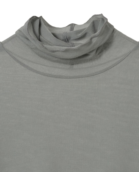 カシミアシルクシアーインナー 詳細画像 ブルーグレー 10