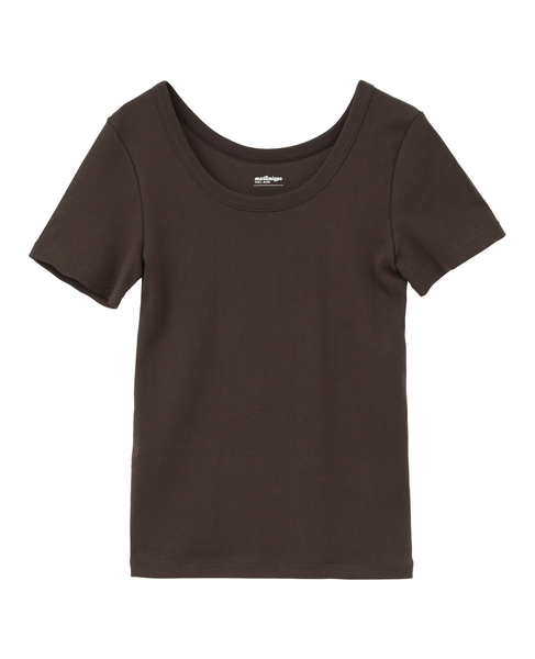 《定番》フライス半袖Tシャツ 詳細画像 ブラウン 2