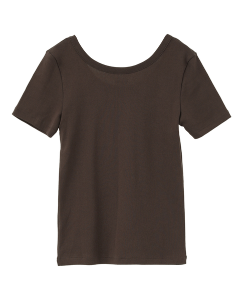 《定番》フライス半袖Tシャツ 詳細画像 ブラウン 3