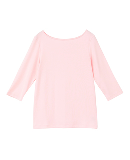 《定番》フライス5分袖ボートTシャツ